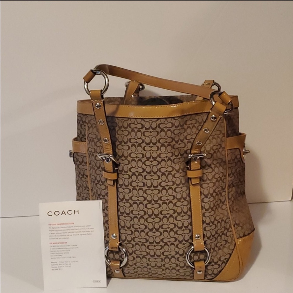 Coach Signature Gallery Jacquard Tote